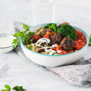 Moroccan Lamb Meatballs - Deliciously Clean Eats - Dietitian Approved Ready Made Meals & Healthy Catering